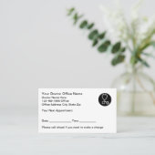 Doctor Kantoor Afspraakkaarten voor patiënten Afsprakenkaartje (Staand voorkant)