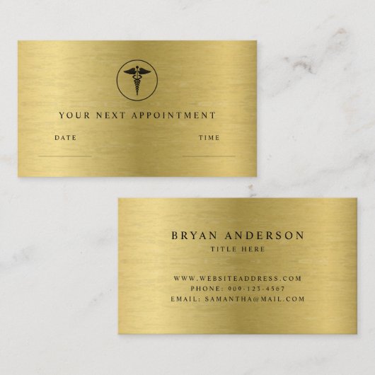 Doctor Kantoor Afsprakenkaartje (Voorkant / Achterkant)