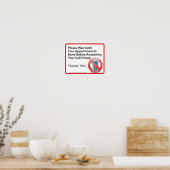 Doctor Kantoor-celtelefonietherinnering Wandplaat Poster (Keuken)