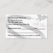 Doctor Kantoor Medische Afspraakkaarten Afsprakenkaartje (Voorkant)