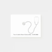 Doctor Kantoor Stethoscoop Thema Sticky Notitieblo Post-it® Notes (Voorkant)