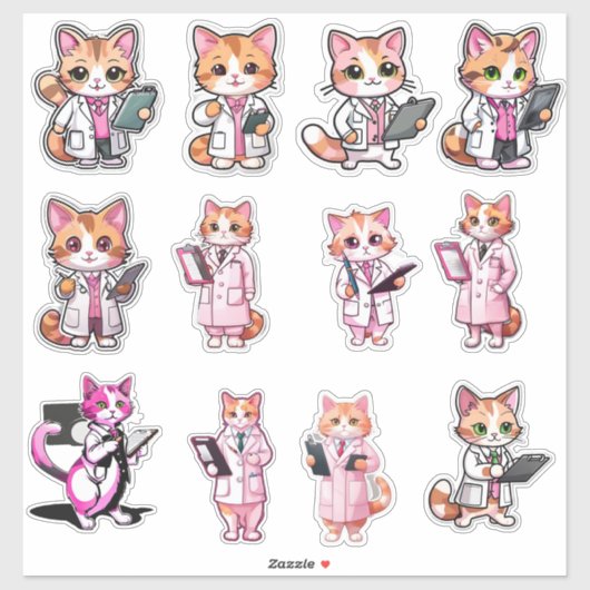 Doctor Kat Stickers (Vel)