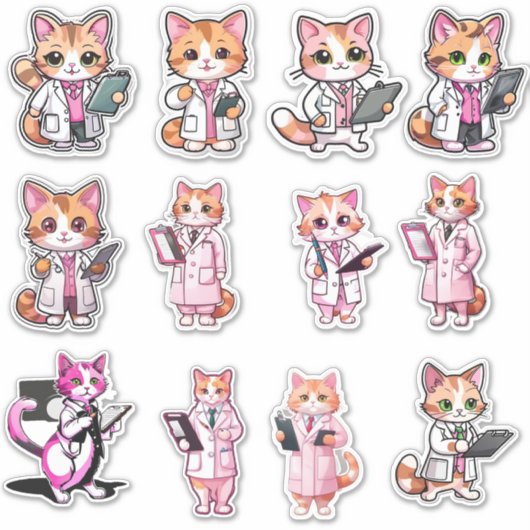 Doctor Kat Stickers (Voorkant)