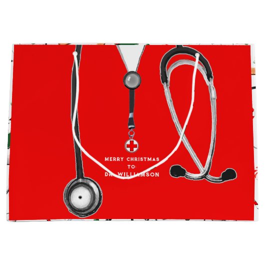 Doctor Kerstfeestdag Groot Cadeauzakje (Voorkant)