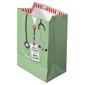Doctor Kerstfeestdag Medium Cadeauzakje (Voorkant Gekanteld)