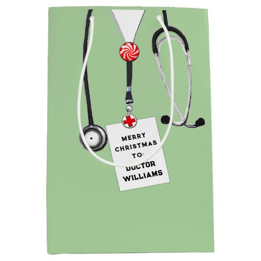 Doctor Kerstfeestdag Medium Cadeauzakje (Voorkant)