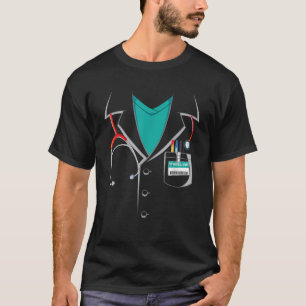 Doctor Lab Coat Funny Halloween Costume White T-shirt