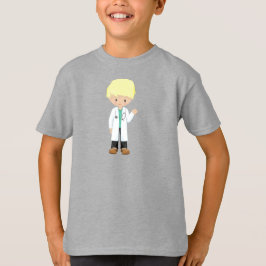 Doctor, lab Coat, Medicine, Cute Boy, blond haar T-shirt