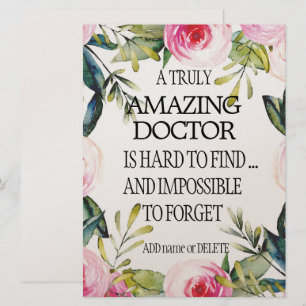 Doctor Leaving Gift Dank je wel Tot ziens Kaart