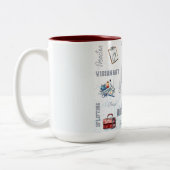 Doctor Life tweekleurige keramische Mok (Links)