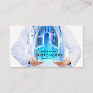 Doctor Lung Specialist Private Clinic Card Visitekaartje