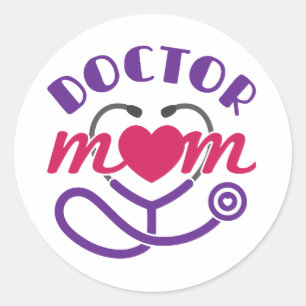 Doctor Mama Ronde Sticker