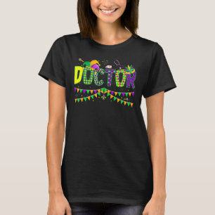 Doctor Mardi Gras Carnival Party Jester Masker T-shirt