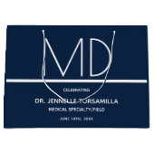 Doctor MD Blue Graduation Party Groot Cadeauzakje (Voorkant)