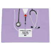 Doctor Med School Afstudeerder Groot Cadeauzakje (Voorkant)