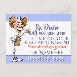Doctor Medical Appointment Reminder Customizable Briefkaart