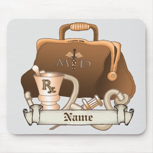 Doctor Medical Bag-muisblok Muismat (Voorkant)