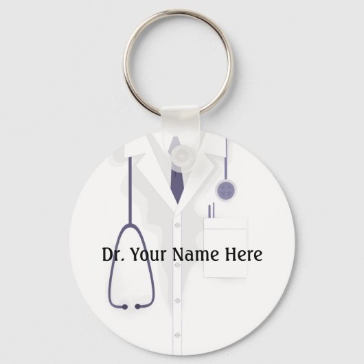 Doctor Medical Button Sleutelhanger (Voorkant)