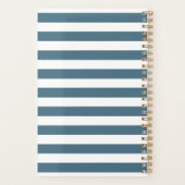 Doctor Medical Caduceus Dusty Blue Gepersonaliseer Planner (Achterkant)