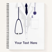 Doctor Medical Coat Male White Notitieboek (Voorkant)