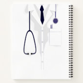 Doctor Medical Coat Male White Notitieboek (Achterkant)