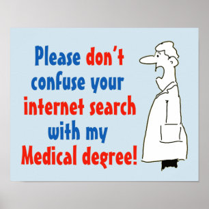 Doctor Medical Degree Niet zoeken via internet Poster