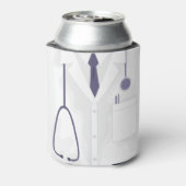 Doctor Medical Lab Coat Aangepast Blikjeskoeler (Blikje Achterkant)