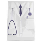 Doctor Medical Lab Coat Aangepast Medium Cadeauzakje (Achterkant)