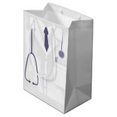 Doctor Medical Lab Coat Aangepast Medium Cadeauzakje (Achterkant Gekanteld)