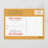 Doctor Medical Reminder Kaart goud (Achterkant)