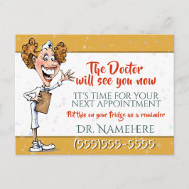 Doctor Medical Reminder Kaart goud