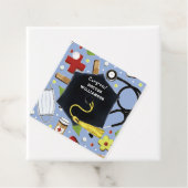 Doctor Medical School Afstudeerder Bedankjes Labels (In situ)