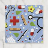 Doctor Medical School Afstudeerder Bedankjes Labels (Achterkant)