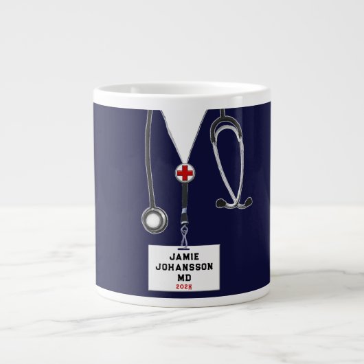 Doctor Medical School Afstudeerder Grote Koffiekop (Voorkant)