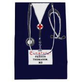 Doctor Medical School Afstudeerder Medium Cadeauzakje (Achterkant)