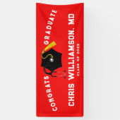 Doctor Medical School Afstudeerder Spandoek (Verticaal)