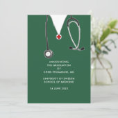 Doctor Medical School Afstuderen Aankondiging (Staand voorkant)