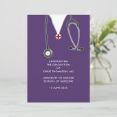 Doctor Medical School Afstuderen Aankondiging (Staand voorkant)