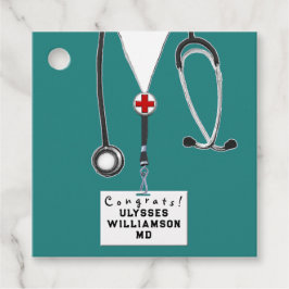 Doctor Medical School Afstuderen Bedankjes Labels