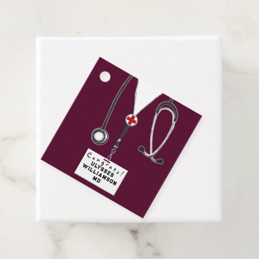 Doctor Medical School Afstuderen Bedankjes Labels (In situ)