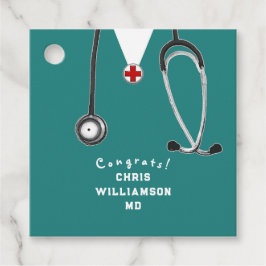 Doctor Medical School Afstuderen Bedankjes Labels