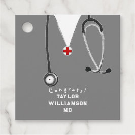 Doctor Medical School Afstuderen Bedankjes Labels