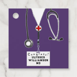 Doctor Medical School Afstuderen Bedankjes Labels