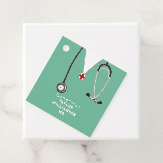 Doctor Medical School Afstuderen Bedankjes Labels (In situ)