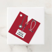 Doctor Medical School Afstuderen Bedankjes Labels (In situ)