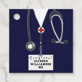 Doctor Medical School Afstuderen Bedankjes Labels
