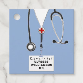 Doctor Medical School Afstuderen Bedankjes Labels