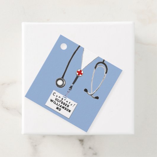Doctor Medical School Afstuderen Bedankjes Labels (In situ)