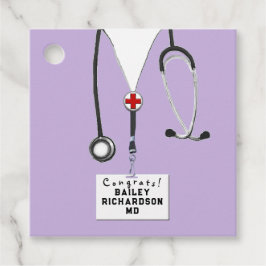 Doctor Medical School Afstuderen Bedankjes Labels