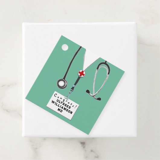 Doctor Medical School Afstuderen Bedankjes Labels (In situ)